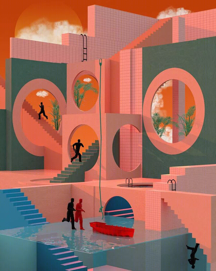 梦幻色彩的 3D 艺术盛宴-8