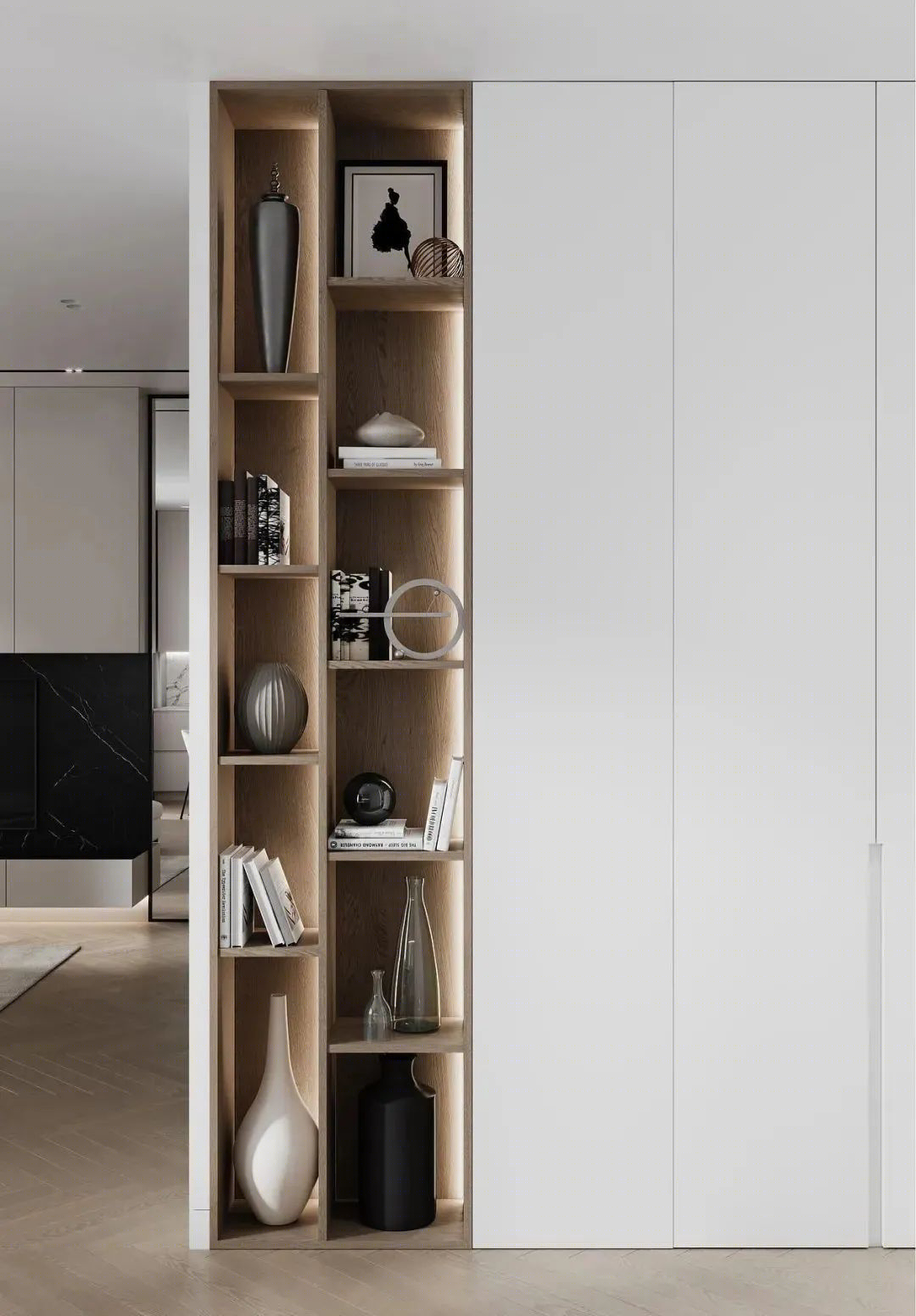 莫斯科 55㎡极简公寓丨俄罗斯莫斯科丨Dzerassa Design-15