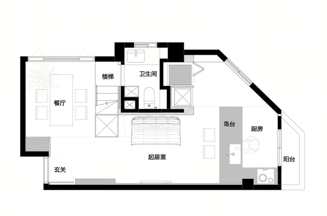 95㎡极简主义风公寓-131