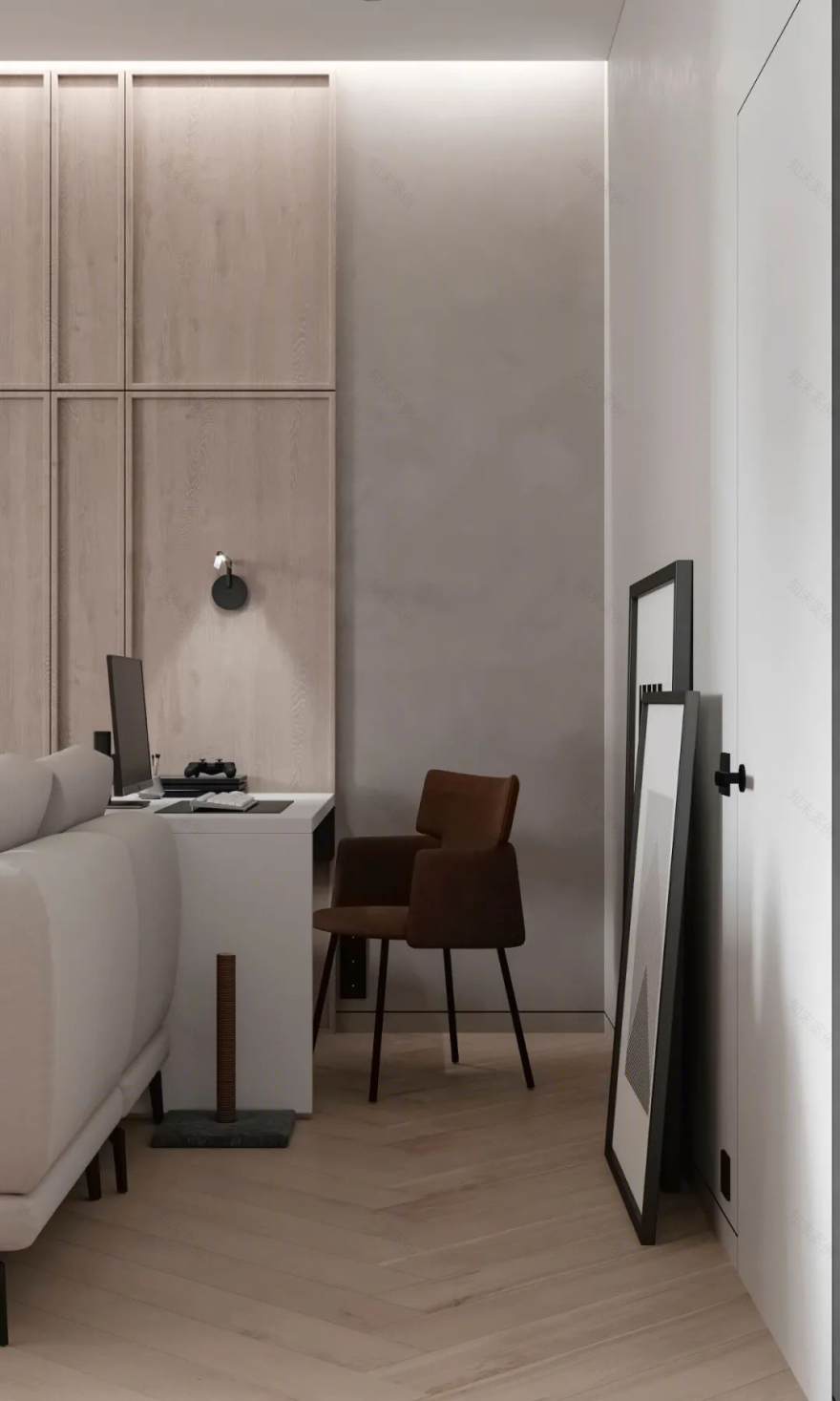 75㎡极简原木居丨Tomkin Design-21