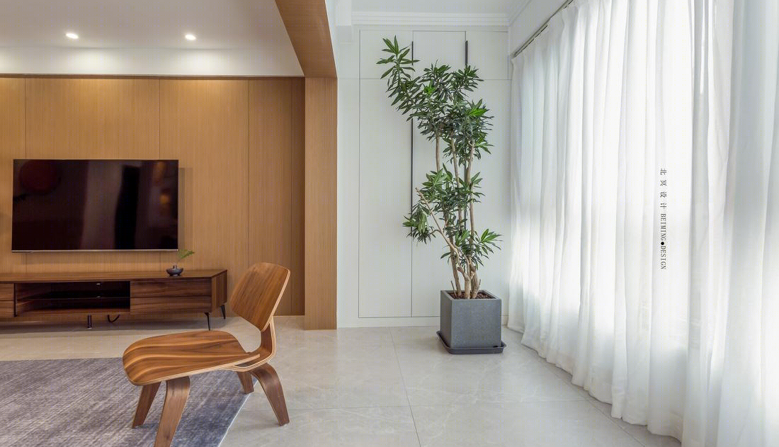 130M² 极简治愈日式平层设计-13