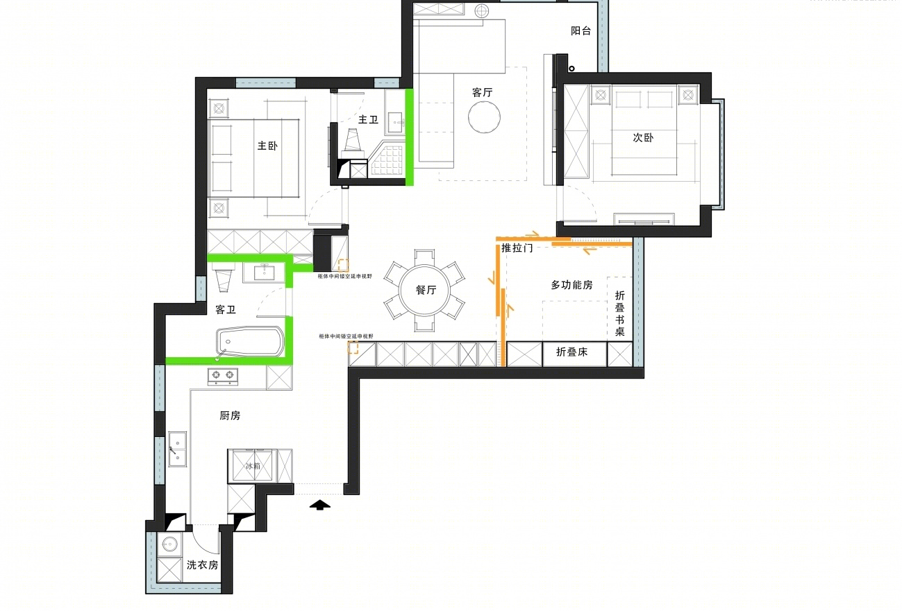 上海普陀 96㎡私宅设计丨中国上海丨臻溪空间设计-52