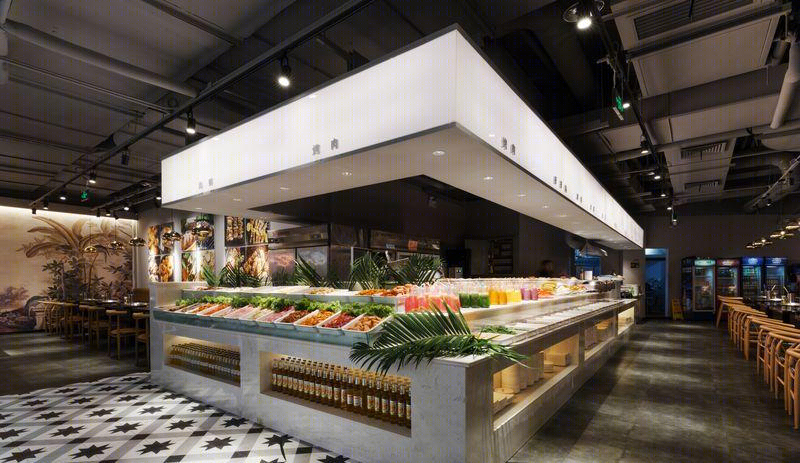 成都巴比叩烤肉店 | 年轻时尚的经济型自助餐饮设计-25
