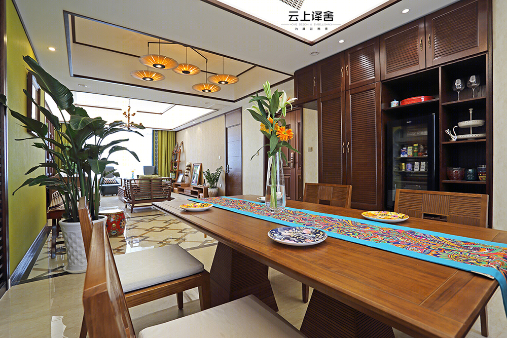 淄博曦园 185㎡东南亚风家居,简约现代与原始自然的完美融合-33