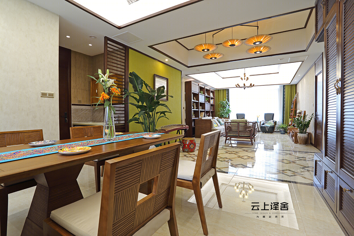 淄博曦园 185㎡东南亚风家居,简约现代与原始自然的完美融合-34
