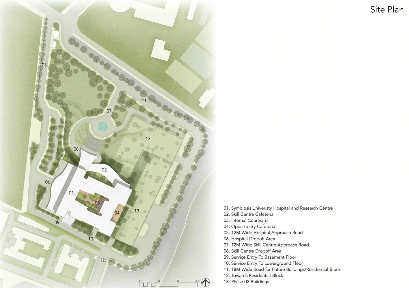 印度共生大学医院和研究中心丨IMK Architects-13