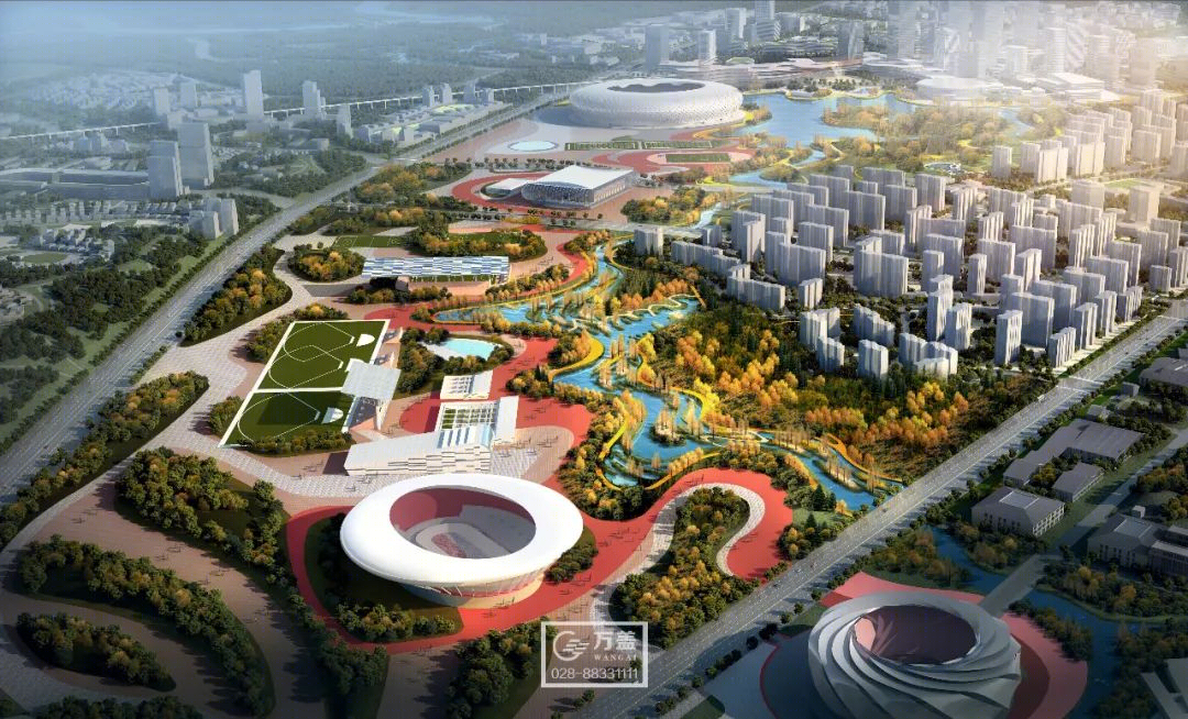 汇流公园 · 水城融合的生态景观设计丨中国成都丨万盖美式建筑-33