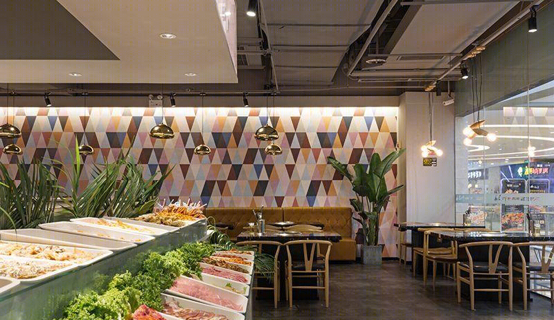 成都巴比叩烤肉店 | 年轻时尚的经济型自助餐饮设计-29