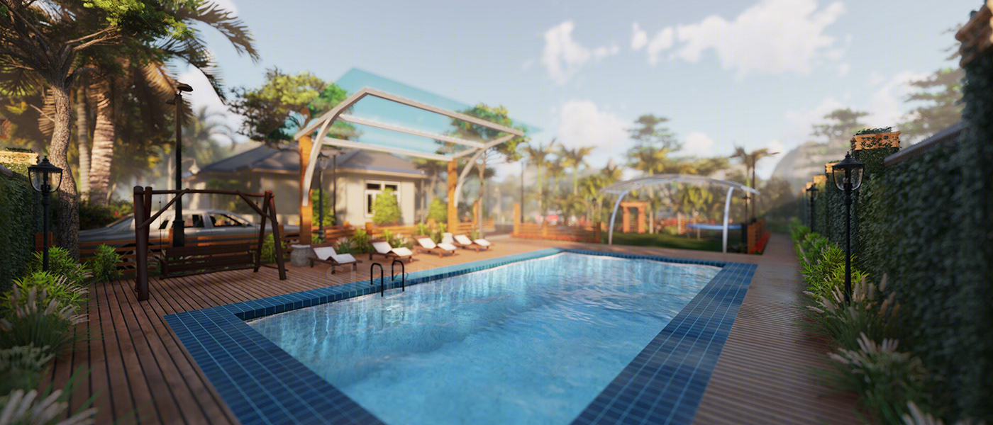 Anastasiya Gushchina丨庭院丨Architecture Animation Project with Rangoon-1