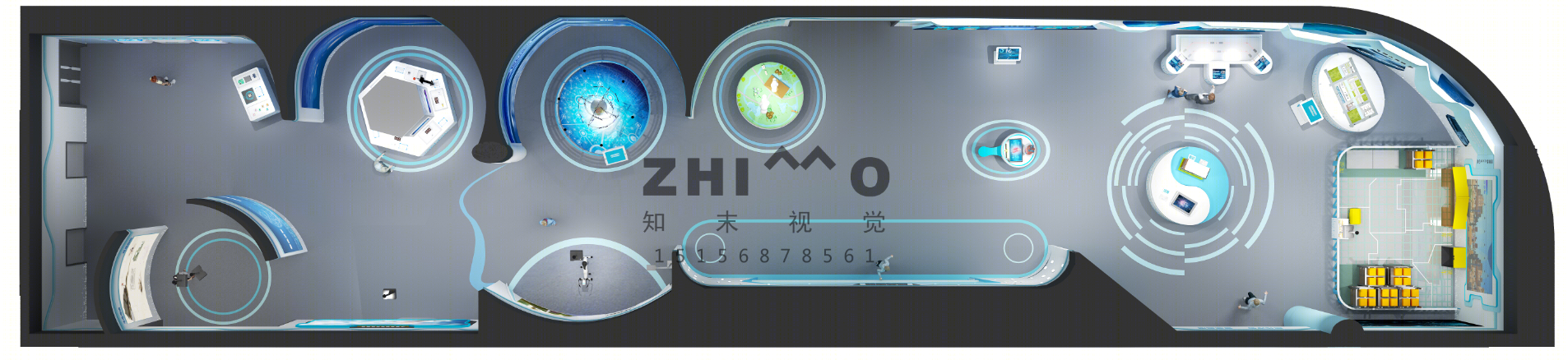 某科技馆设计视觉表现效果  智慧生活科技体验馆-0