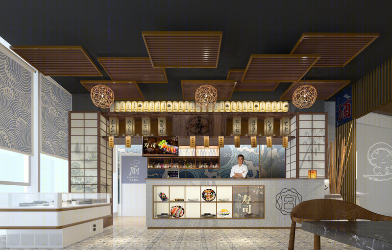 黄震星丨日式餐厅丨日本料理店门面-0