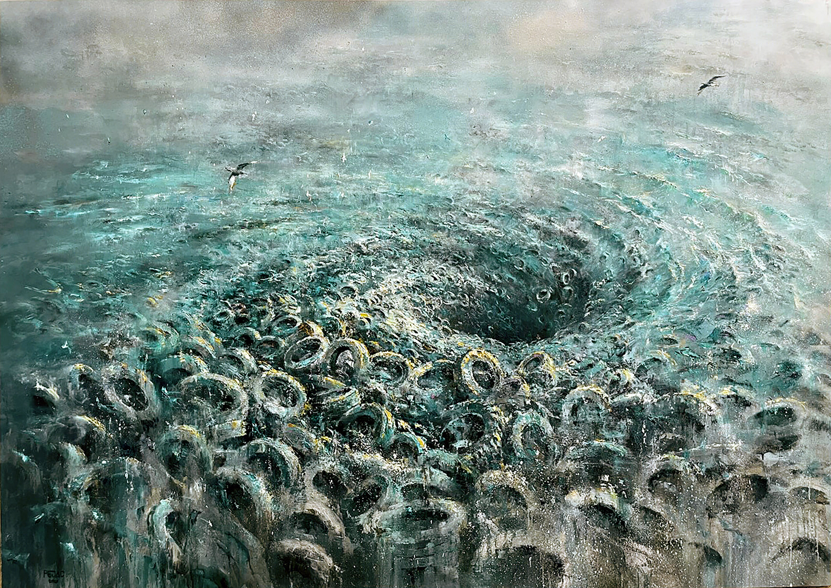 Pejac 的“呼吸暂停”展览丨德国柏林-34