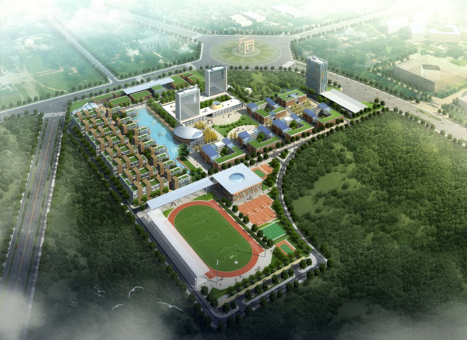 河南大学民生学院新校区丨北京赫斯科建筑设计咨询有限公司-12