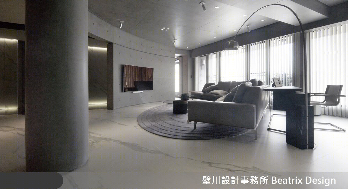 致敬安藤忠雄,80 坪现代宅展现清水模魅力-12
