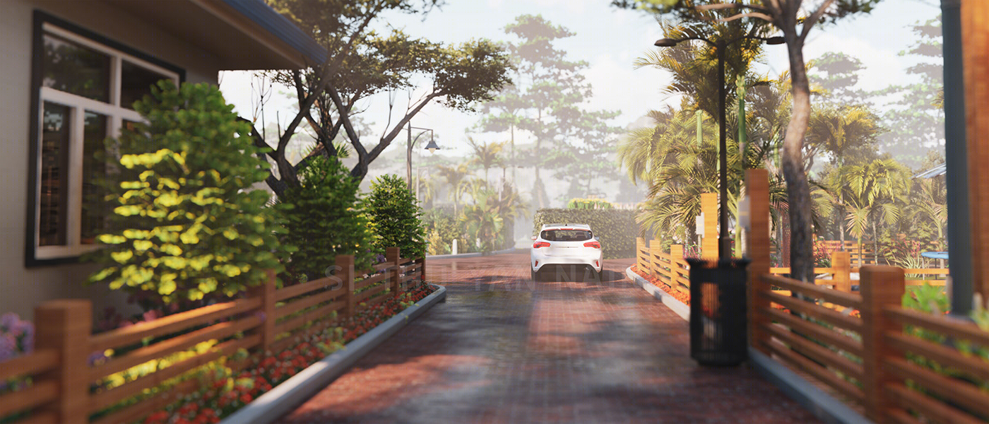 Anastasiya Gushchina丨庭院丨Architecture Animation Project with Rangoon-3