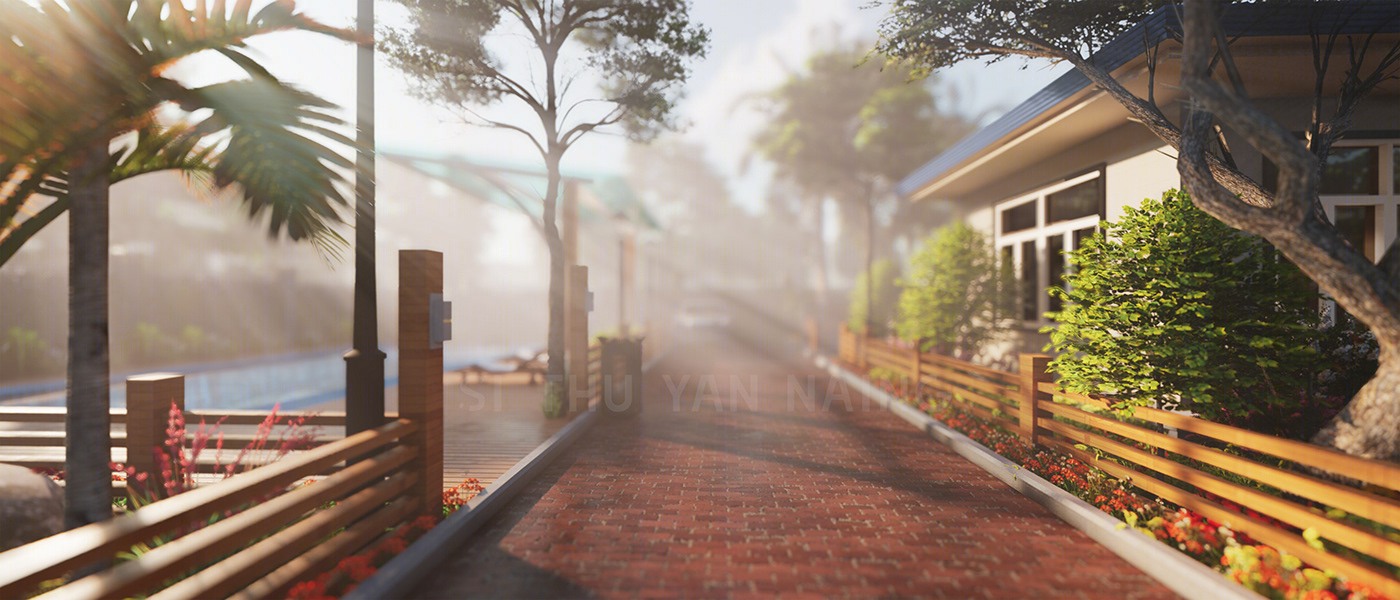 Anastasiya Gushchina丨庭院丨Architecture Animation Project with Rangoon-4