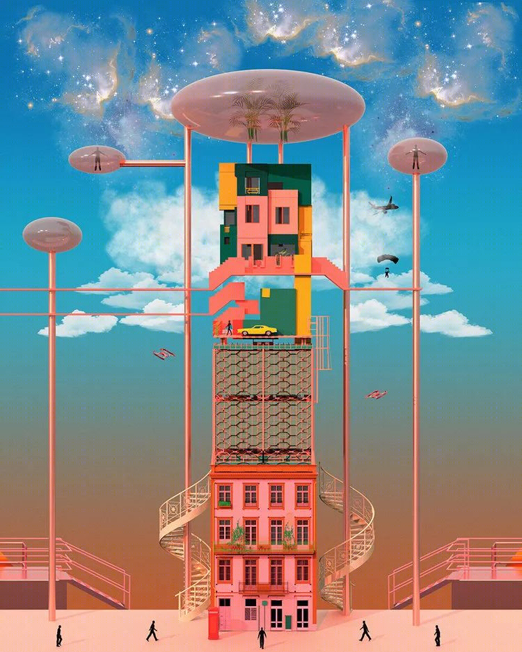 梦幻色彩的 3D 艺术盛宴-10