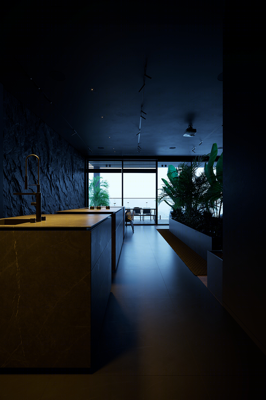 高级黑++自然绿家居空间设计丨Igor Sirotov Architects-21