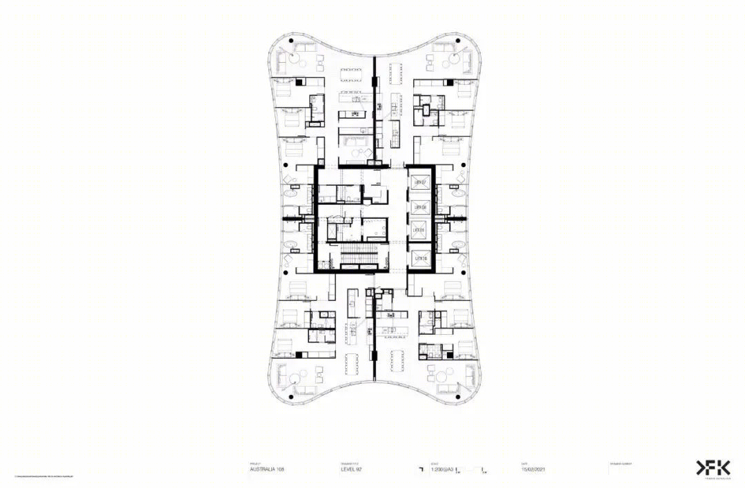 Australia 108住宅塔楼丨澳大利亚墨尔本丨Fender Katsalidis建筑事务所-49