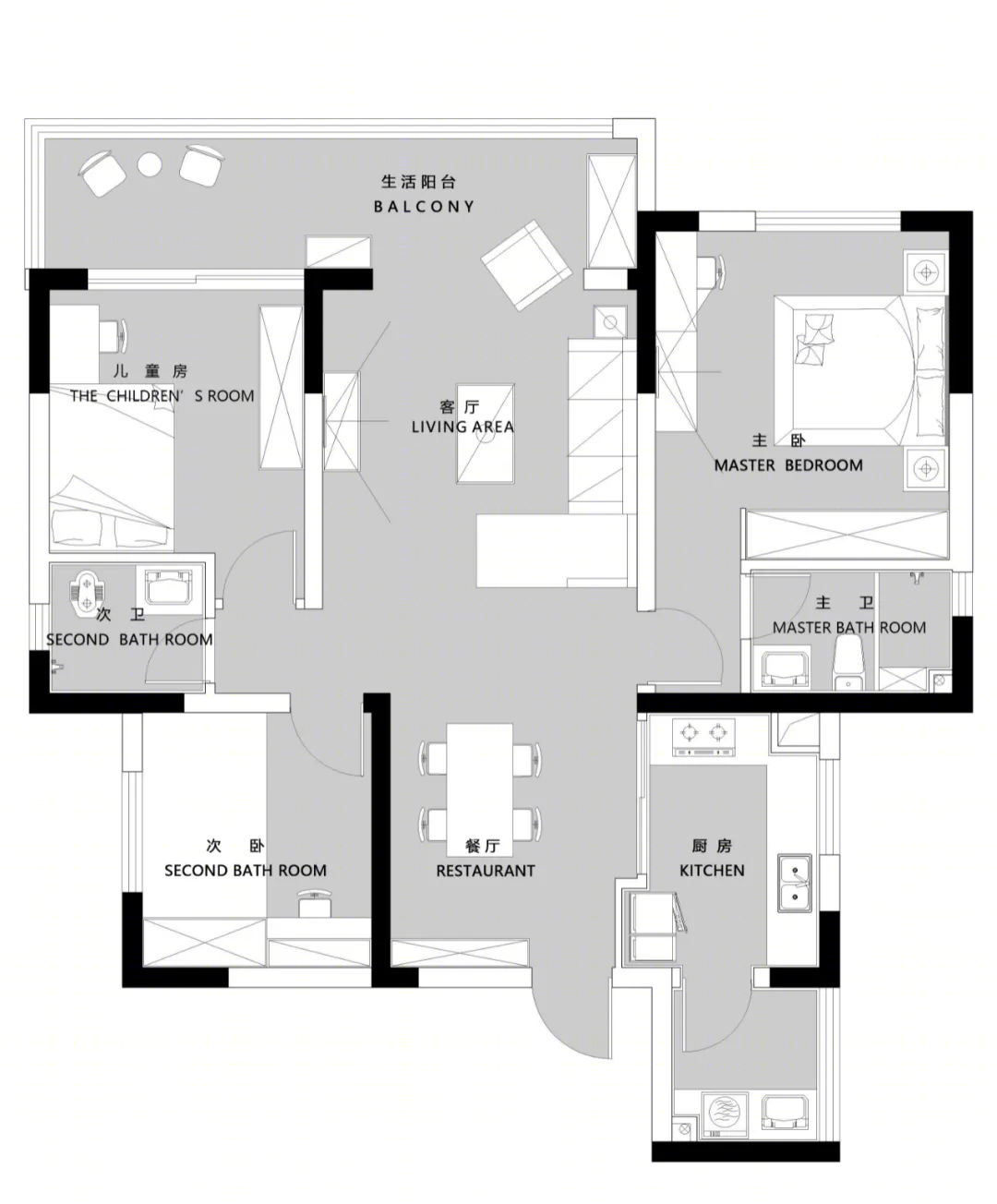 家的修辞 · 四川内江 109㎡平层设计丨中国内江丨十亩设计-73