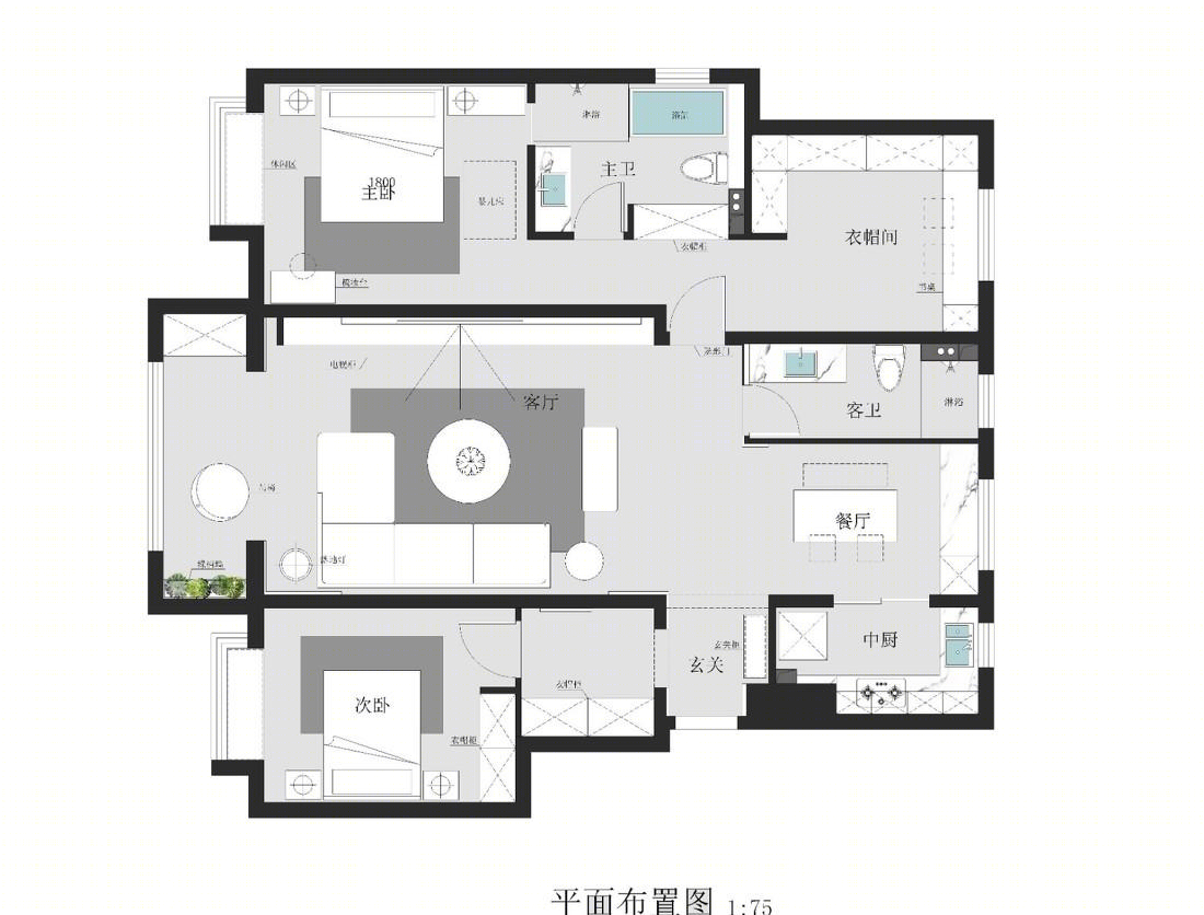 安本空间设计丨平层丨HOPE HOME—实景-26