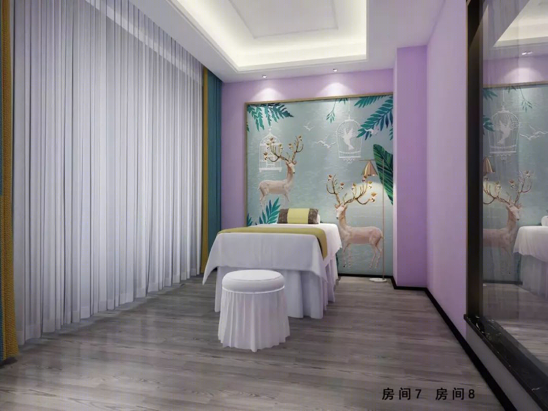 南国鼎峰打造简约美容美发空间,白色与浅蓝营造清新氛围-36
