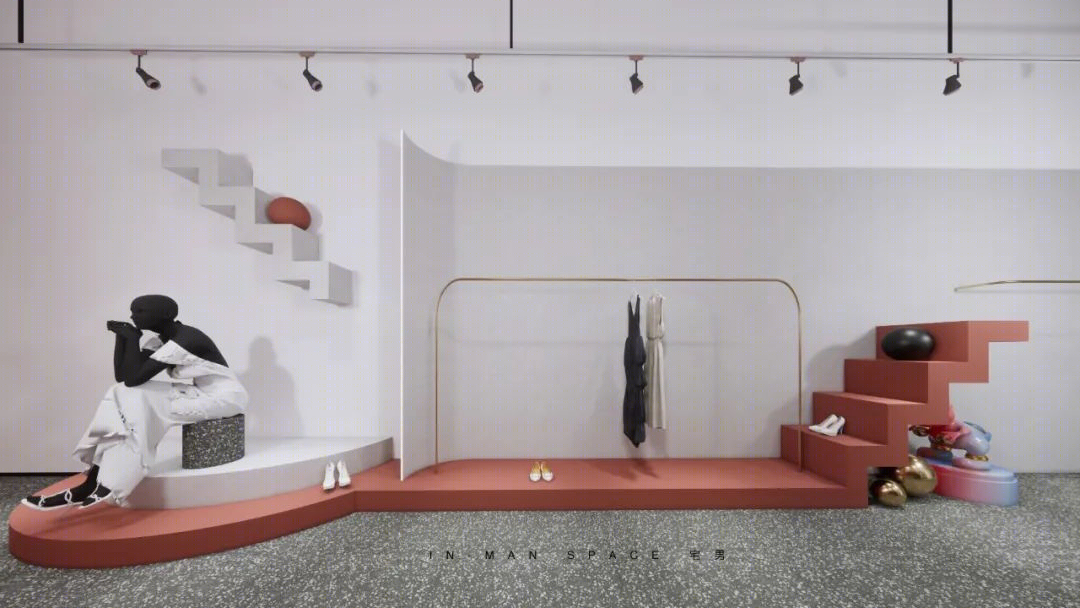 内江 57㎡简约服装店,宅男空间设计展现“小撞大”魅力-23
