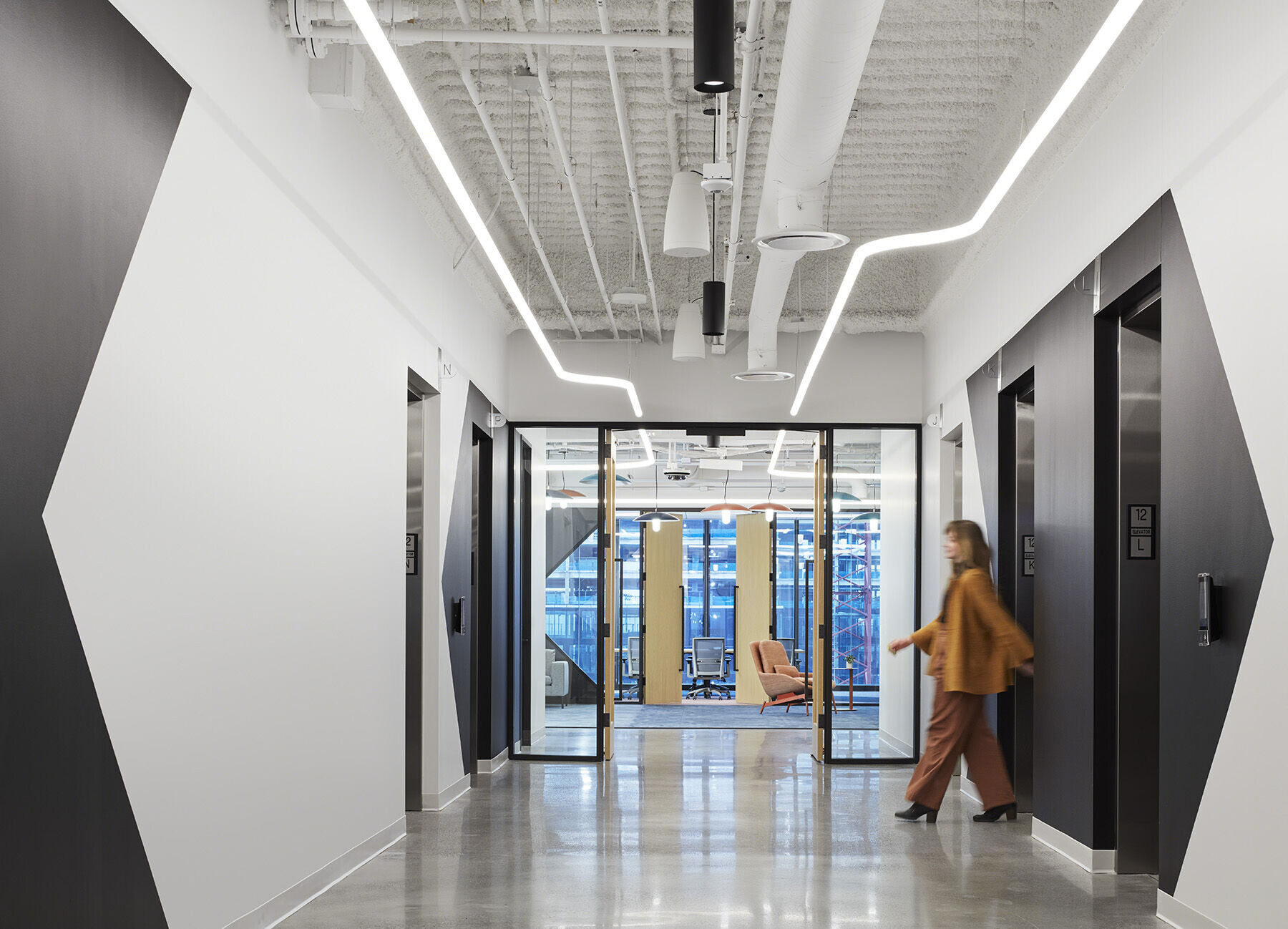 灵动曲线,连接无界限的办公空间丨美国芝加哥-6