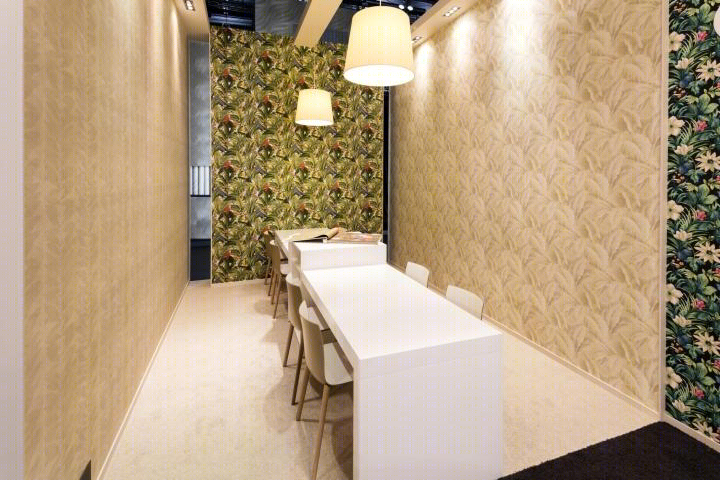 法兰克福展会上的 Grandeco 壁纸展厅 | Franken Standbouw 打造的真实家居空间-20