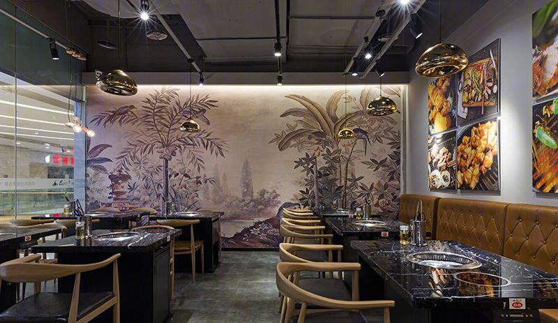 成都巴比叩烤肉店 | 年轻时尚的经济型自助餐饮设计-30