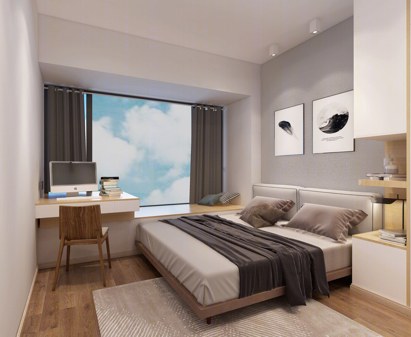 老木头与日式风的完美融合 | 93m²四室两厅改造案例-1