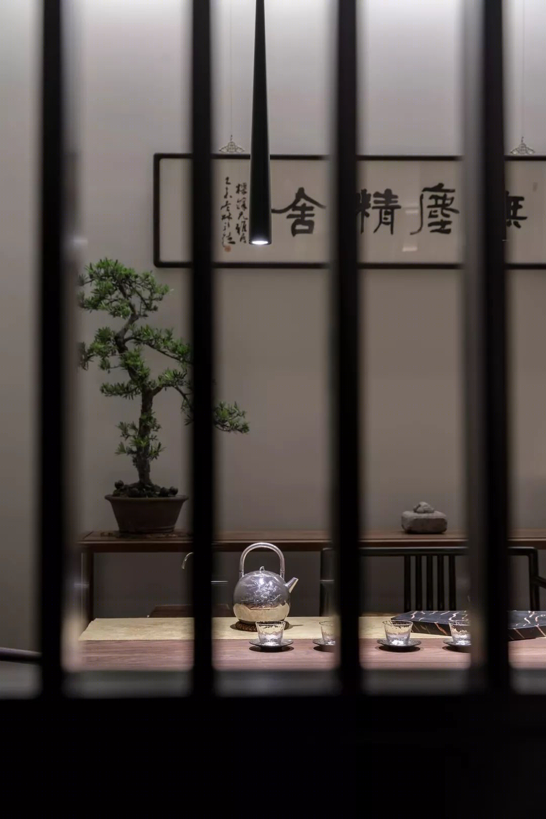 曦所 | 境与心的对话,墨香茶韵的中式空间-45