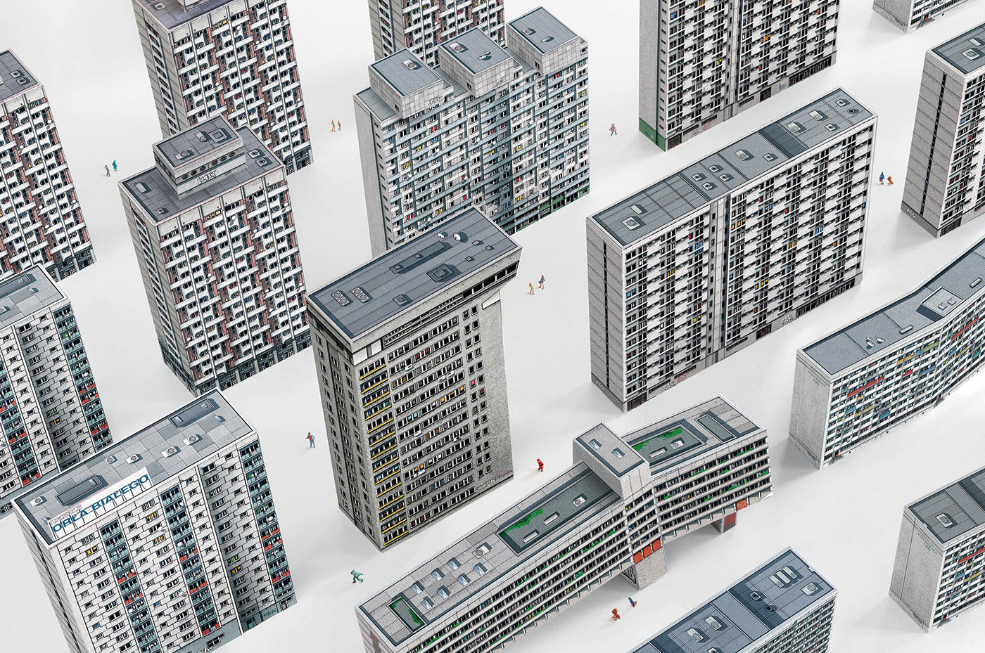 混凝土巨兽 · 波兰社会主义建筑纸模-31