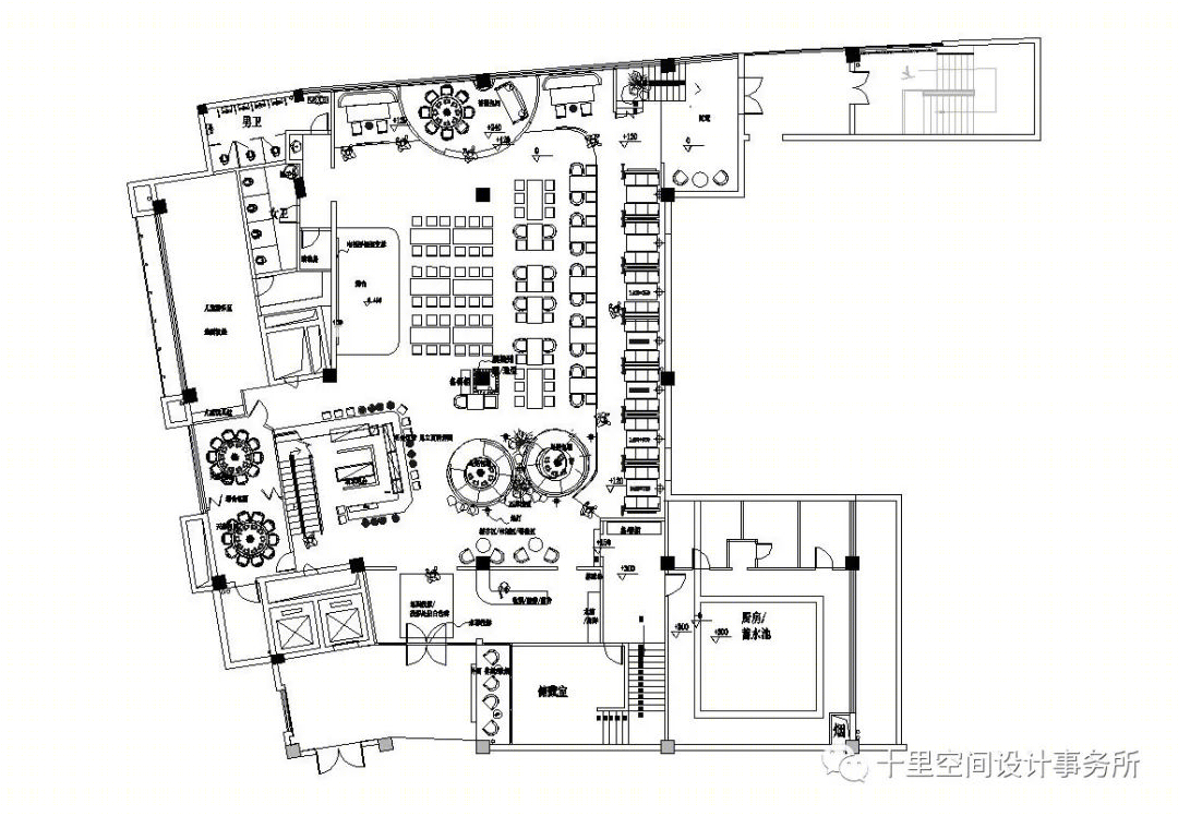 冯江国打造的新华书店同幢 4 楼 3D 餐厅设计-12