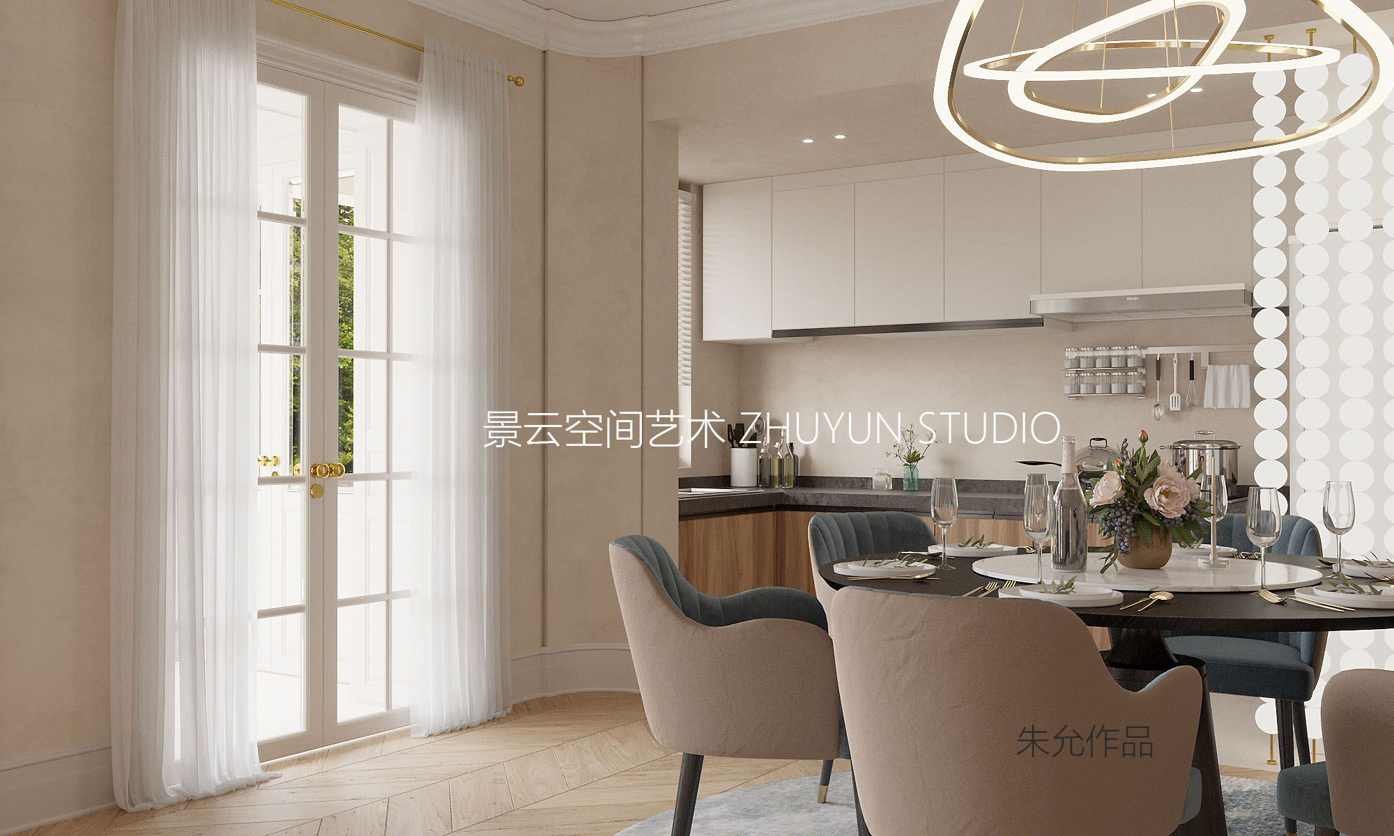 朱允作品-成都中南海棠集194（ZHUYUN STUDIO）                     -3