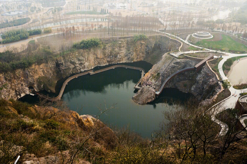 上海辰山植物园矿坑花园-64