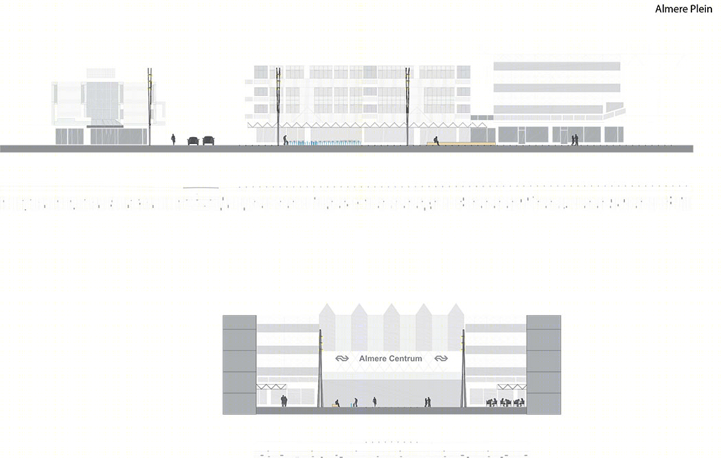 荷兰阿尔梅勒火车站前广场景观设计丨OKRA事务所-36