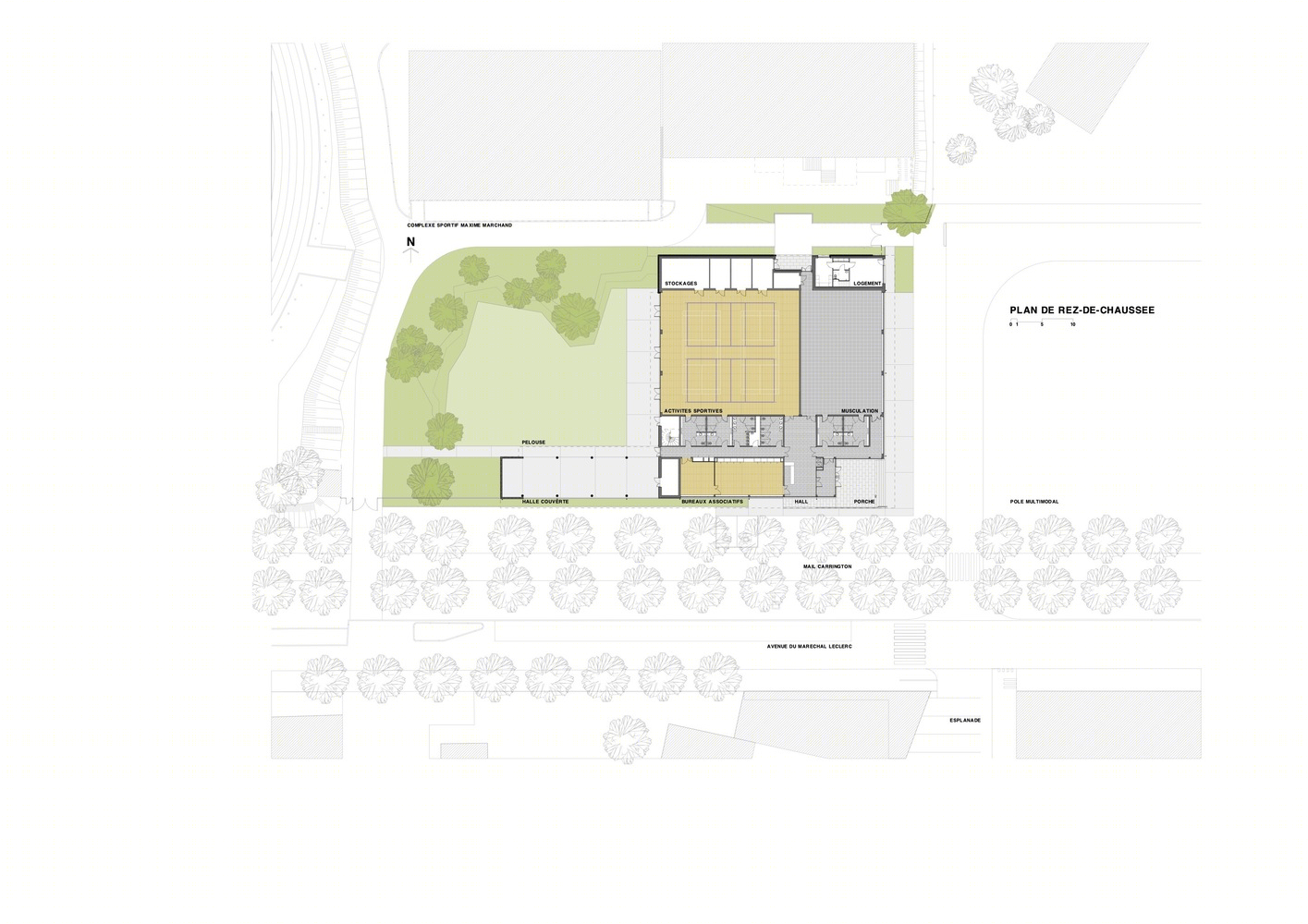 法国卢浮宫体育馆丨AtelierFéret,Frechon Architectes-24