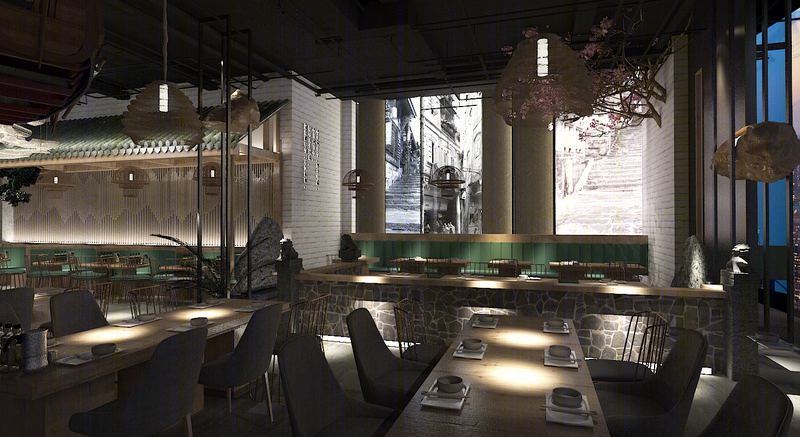 中餐厅 | 古典中式风格的贵阳室内装修公司设计案例-6