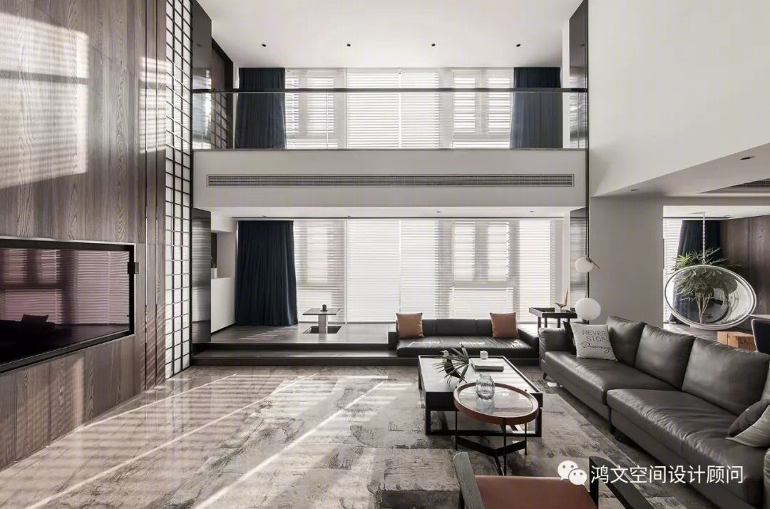 《融景》和光同境,极简黑白构建优雅空间-15