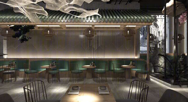 中餐厅 | 古典中式风格的贵阳室内装修公司设计案例-7