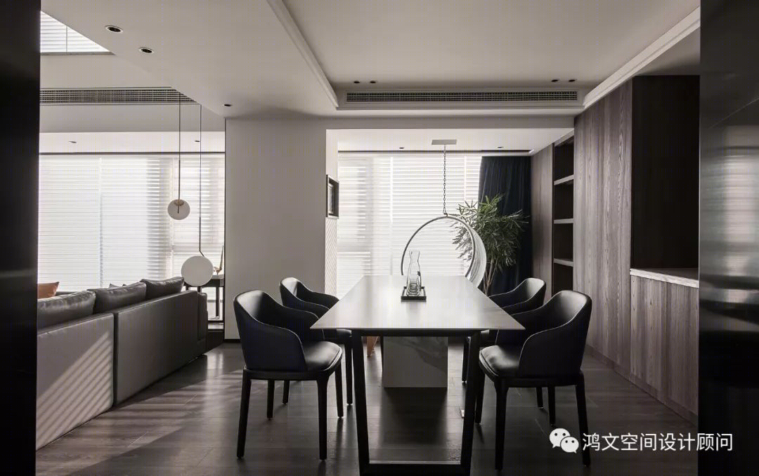 《融景》和光同境,极简黑白构建优雅空间-16