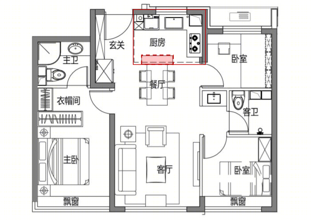 小户型大格局,年轻人也能拥有的豪宅生活丨中国天津-102