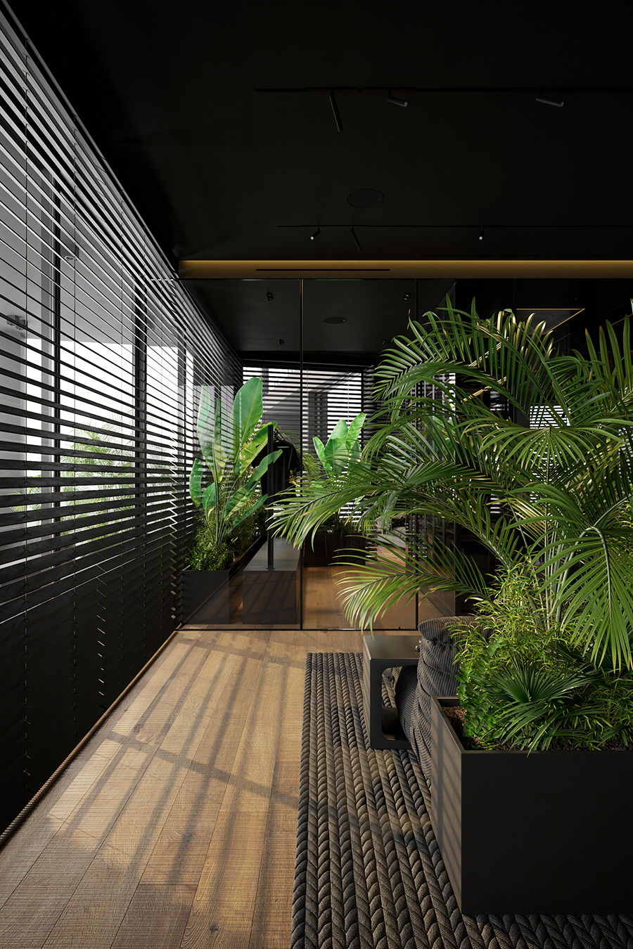 高级黑++自然绿家居空间设计丨Igor Sirotov Architects-24