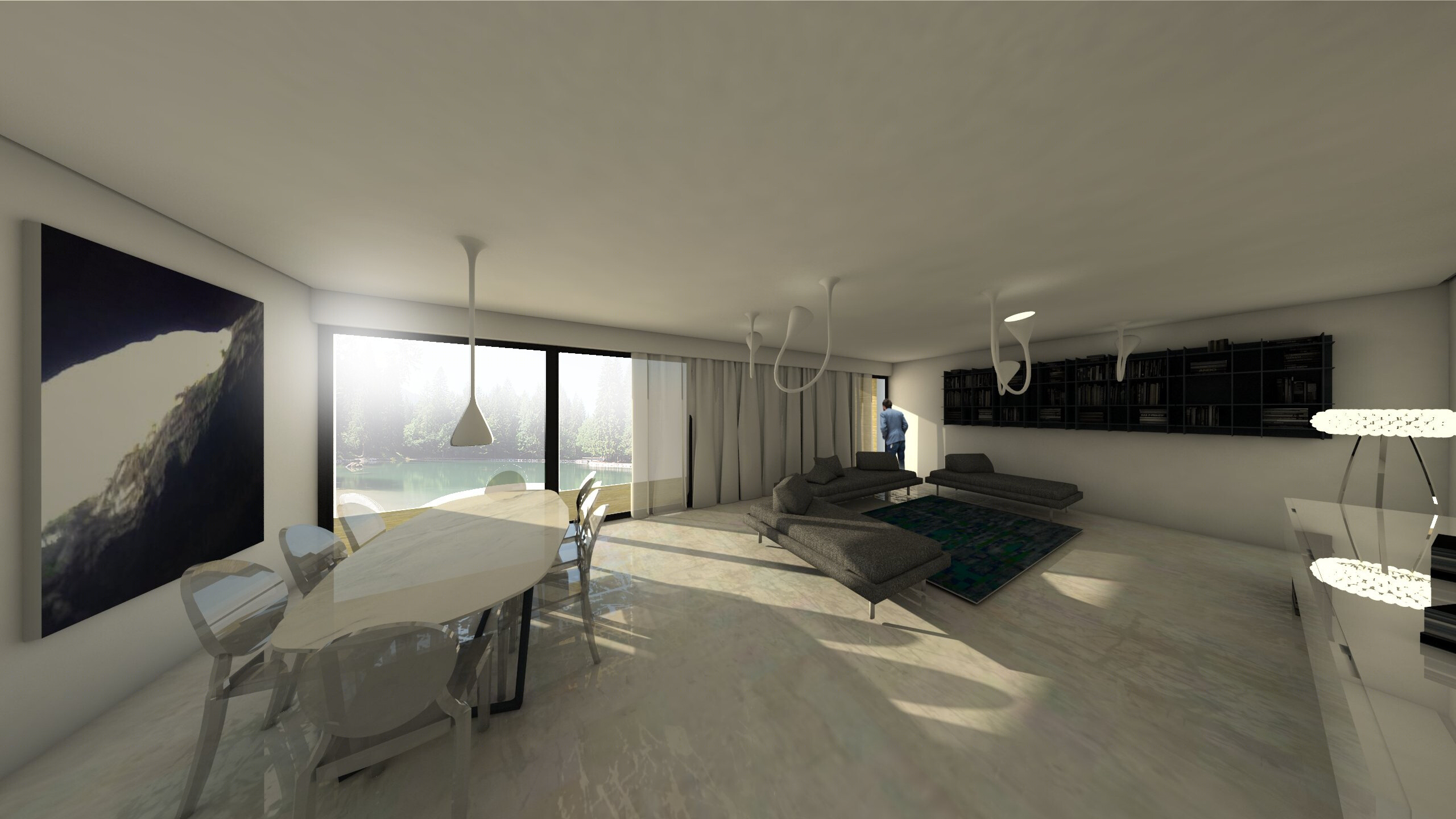 灵活适应环境的木质别墅设计-15