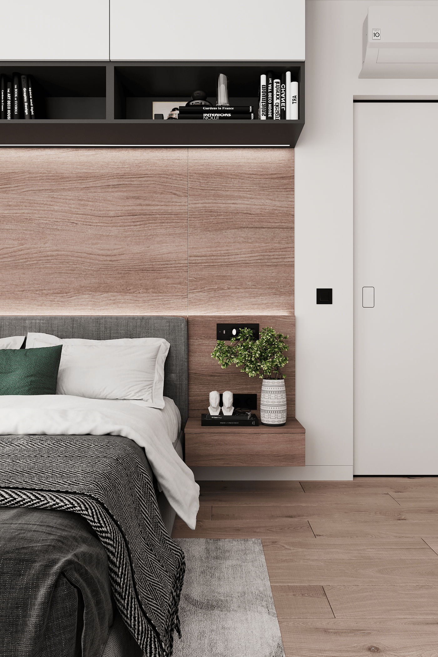 98㎡原木与高级灰 打造出超精致的住宅-14