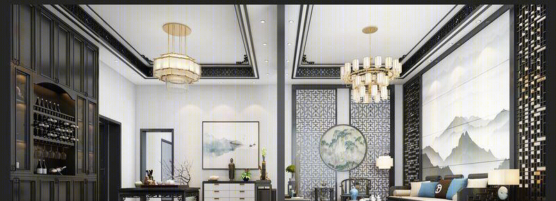 熊总自建别墅 | 品茗区与客餐厅设计展示-2