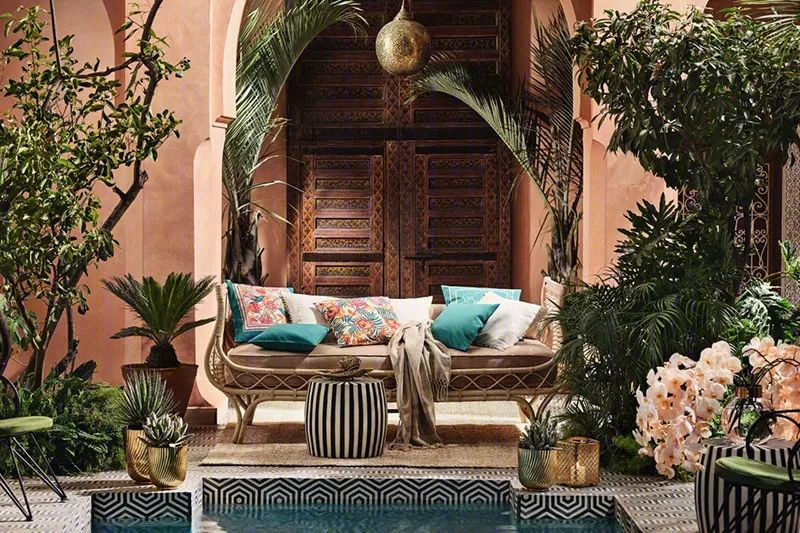 H&M Home 夏季异域风情家居设计 | 摩洛哥图案、热带植物和版画-5