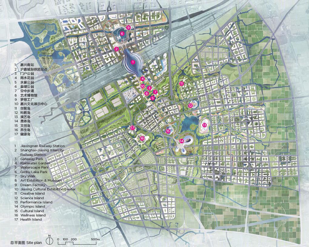 嘉兴高铁新城站城一体及余新片区城市设计丨中国嘉兴-4