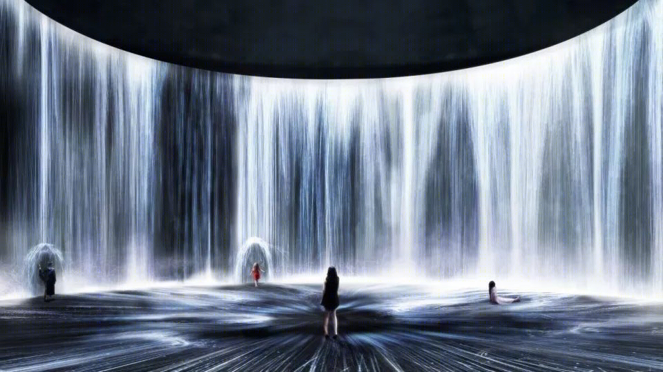 上海油罐艺术中心 teamLab 大展 梦幻水粒子世界-1